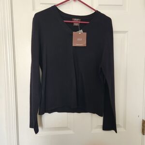 Ibex Women's Elegant Black Long Sleeve Top